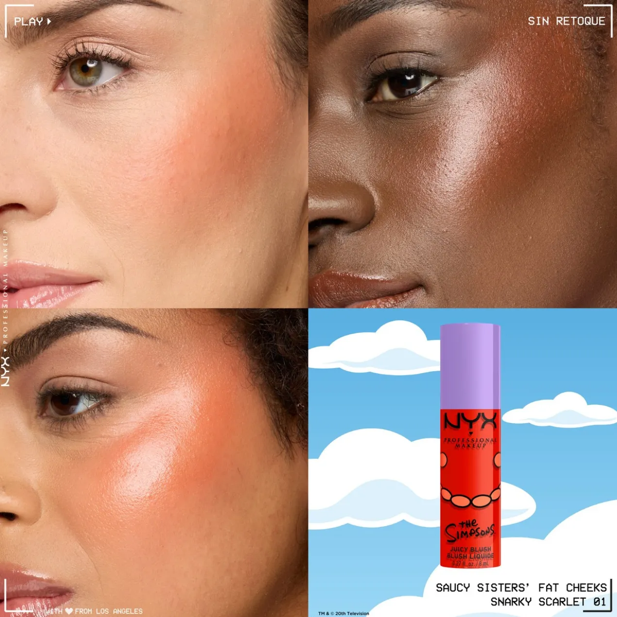 Saucy Sisters Blush Líquido Snarky Scarlet