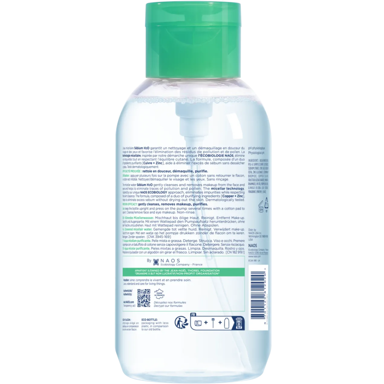 Sebium H20 Desmaquilhante Bomba Inversa