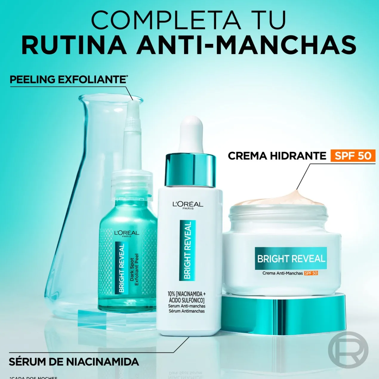 Set Bright Reveal Sérum Iluminador com Niacinamida + Fluido Protetor SPF 50
