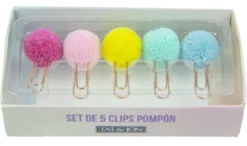Set de Clipes com Pompom
