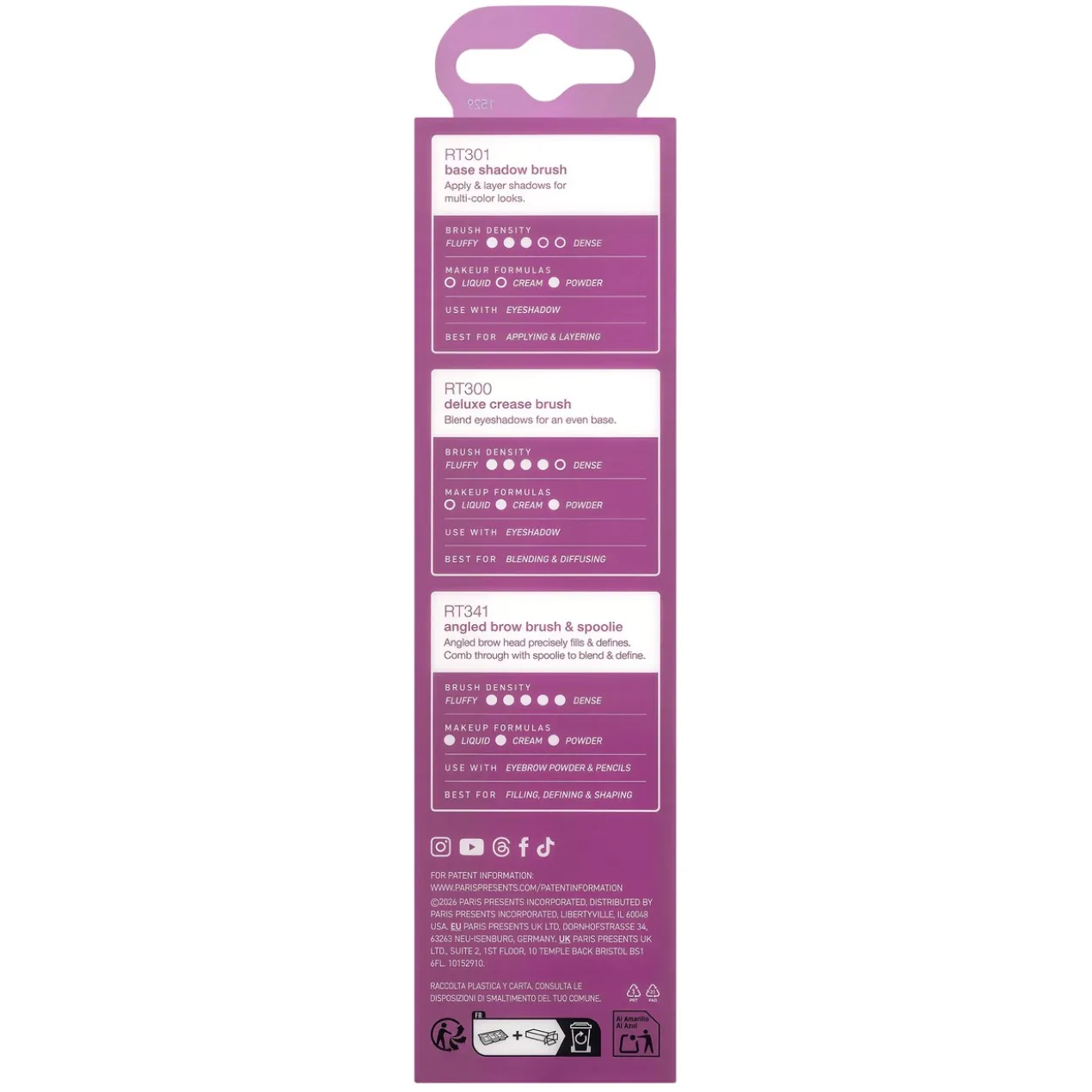 Set Eye Shade + Blend Pincel Sombras + Pincel para Misturar