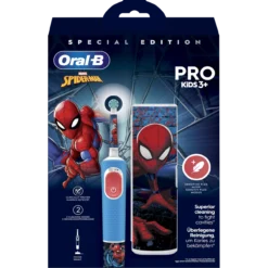 Set Spiderman Escova Elétrica + Estojo de Viagem