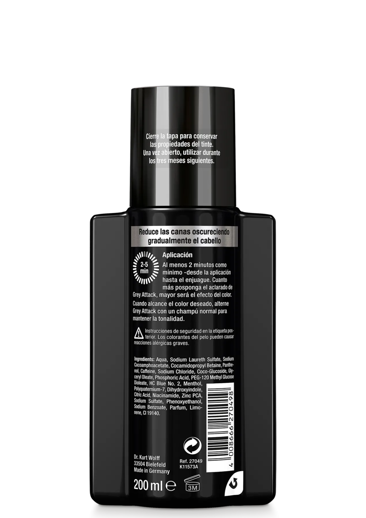 Shampoo Antiqueda Grey Attack Cafeína