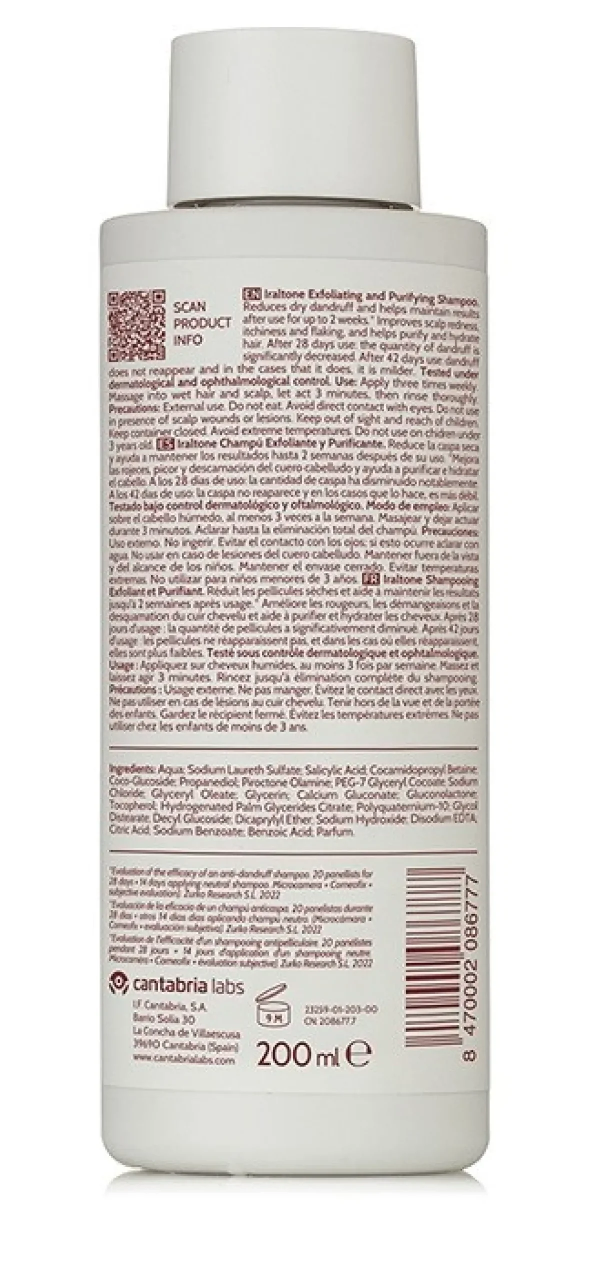 Shampoo Esfoliante e Purificante Iraltone