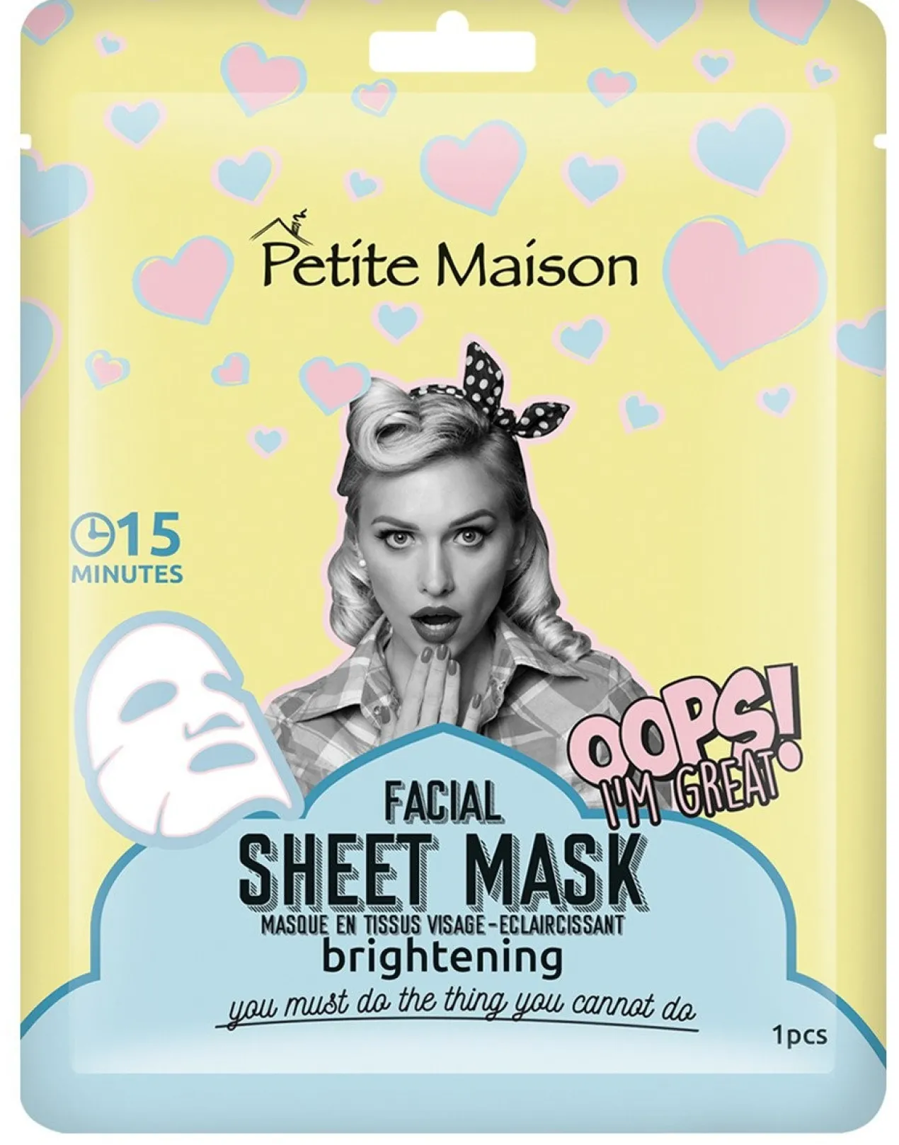 Sheet Mask Brightening Máscara Facial Iluminadora