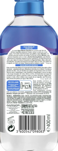 Skin Active Água Micelar Sensitive