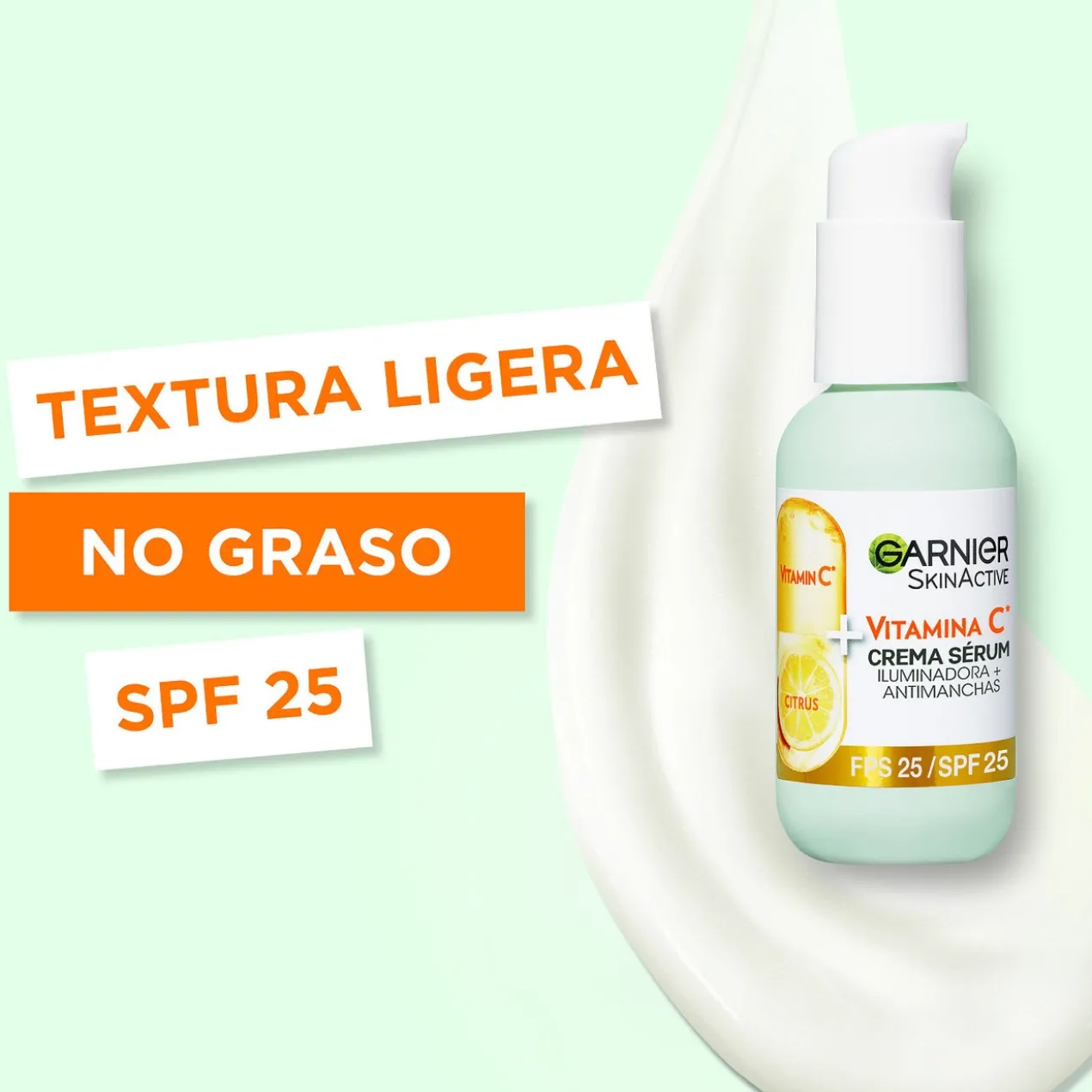 Skin Active Vitamina C Creme Sérum Iluminador Antimanchas