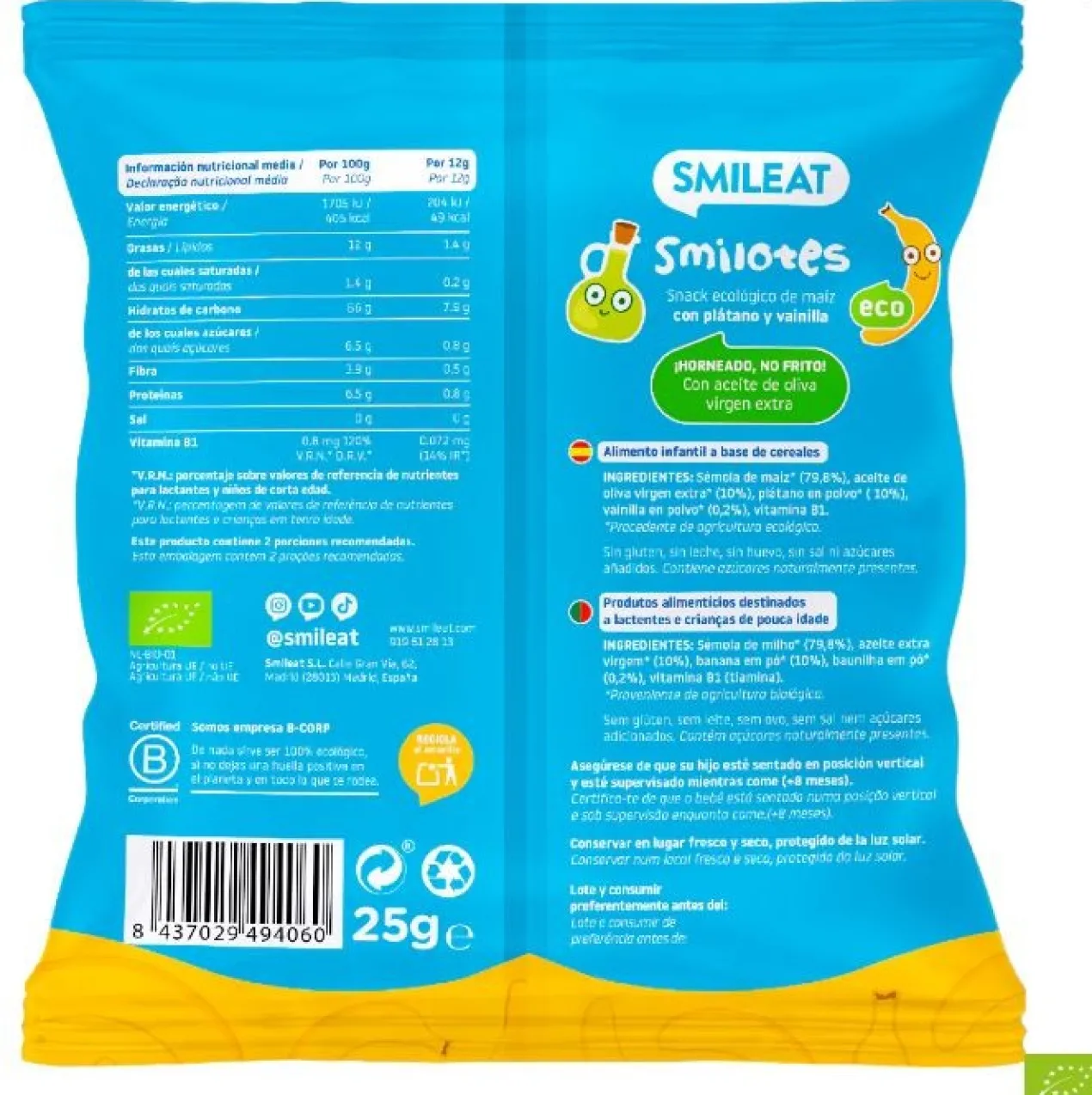 Smilitos Banana e Baunilha