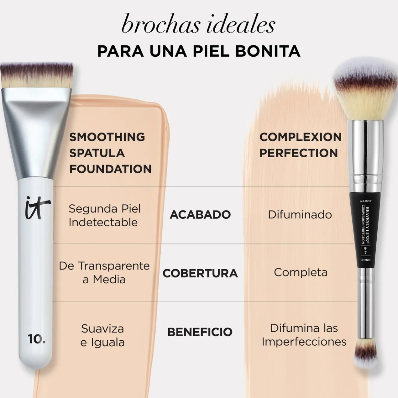 Smoothing Spatula Pincel para Base de Maquilhagem N.º 10