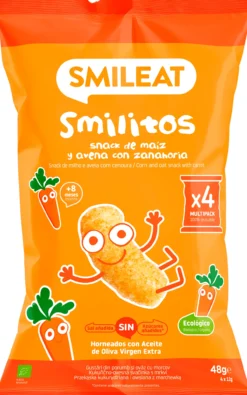 Snack Smilitos de Milho e Aveia com Cenoura