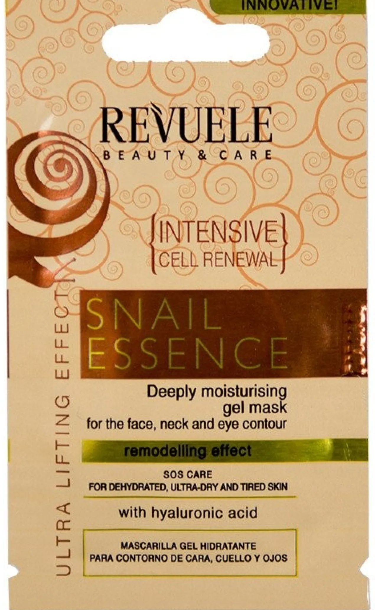 Snail Essence Máscara Gel Hidratante Rosto e Pescoço