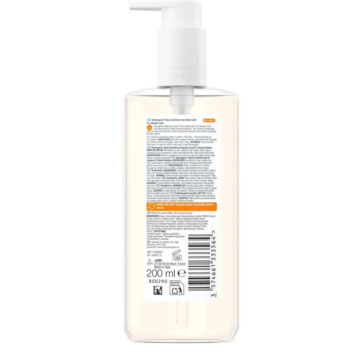 Spot Controlling Clear & Defend Gel de Limpeza Facial