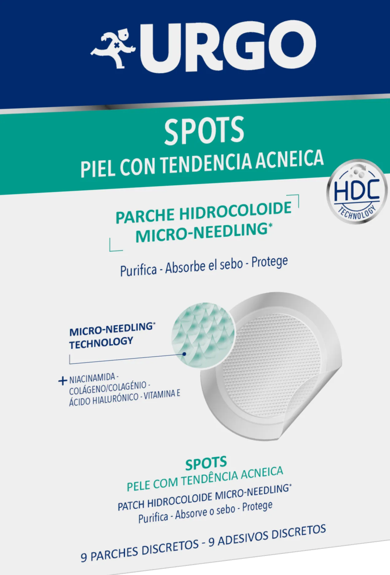 Spots Adesivos Hidrocolóide Micro-Needling Anti-Acne