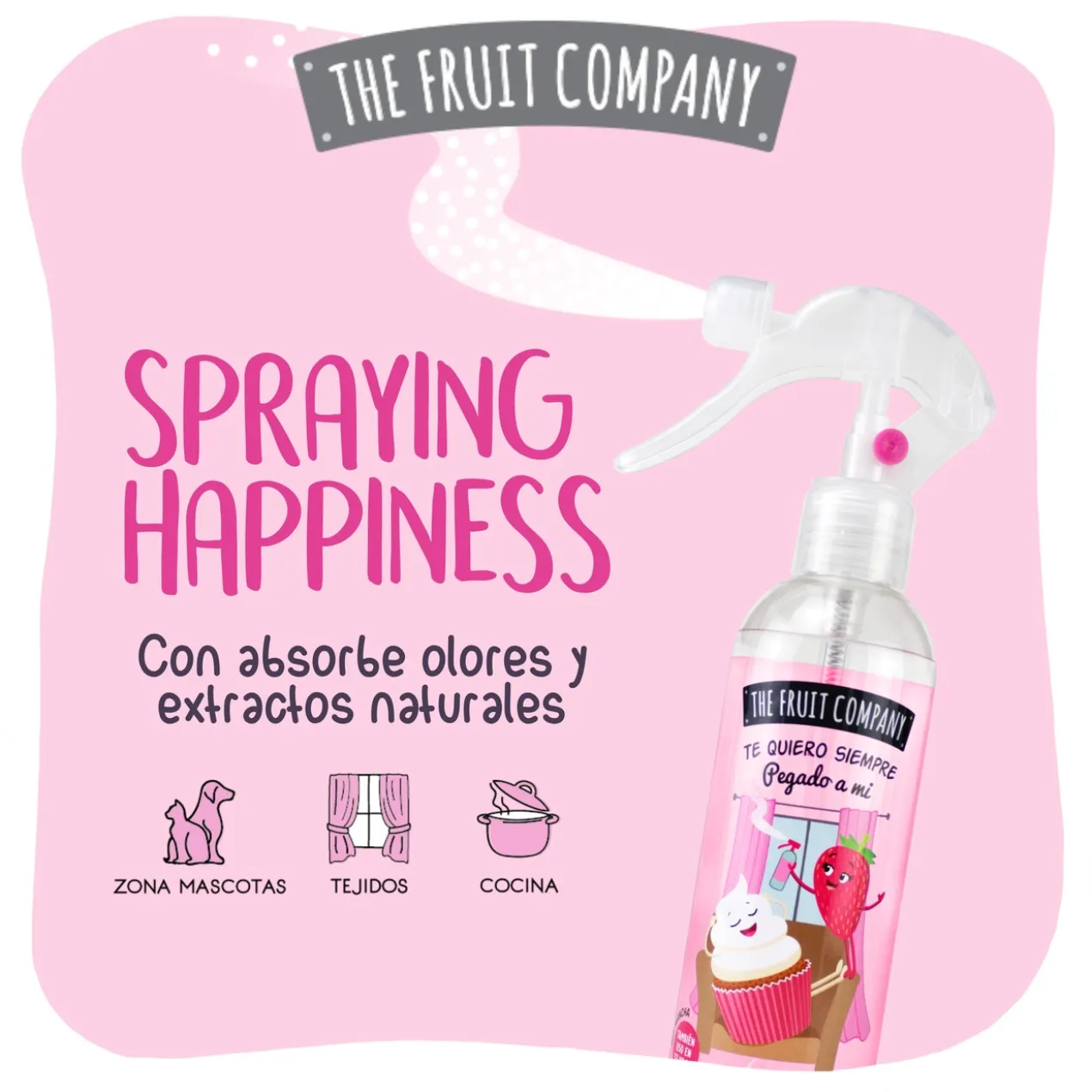 Spray Ambientador Multiusos Morango com Nata
