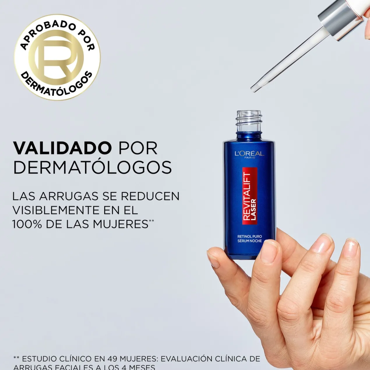 Sérum Antirrugas Noturno de Retinol Puro Revitalift Laser