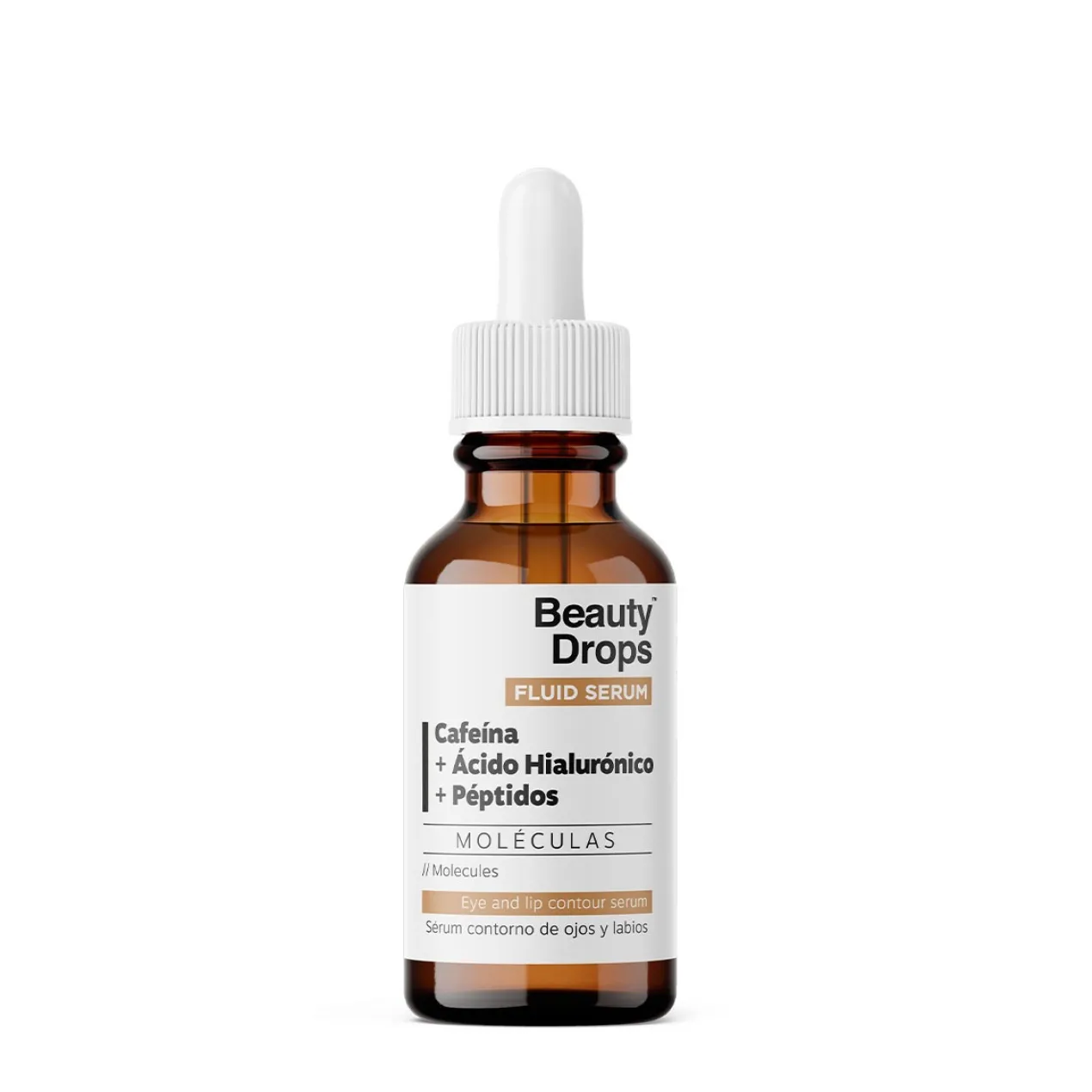 Sérum Contorno de Olhos e Lábios com Cafeína + Ácido Hialurónico + Péptidos