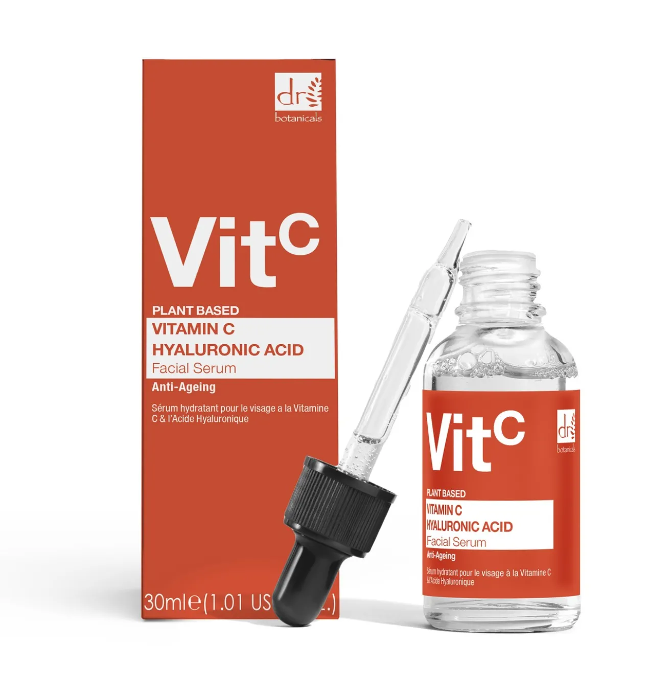 Sérum Facial Hidratante com Vitamina C & Ácido Hialurónico