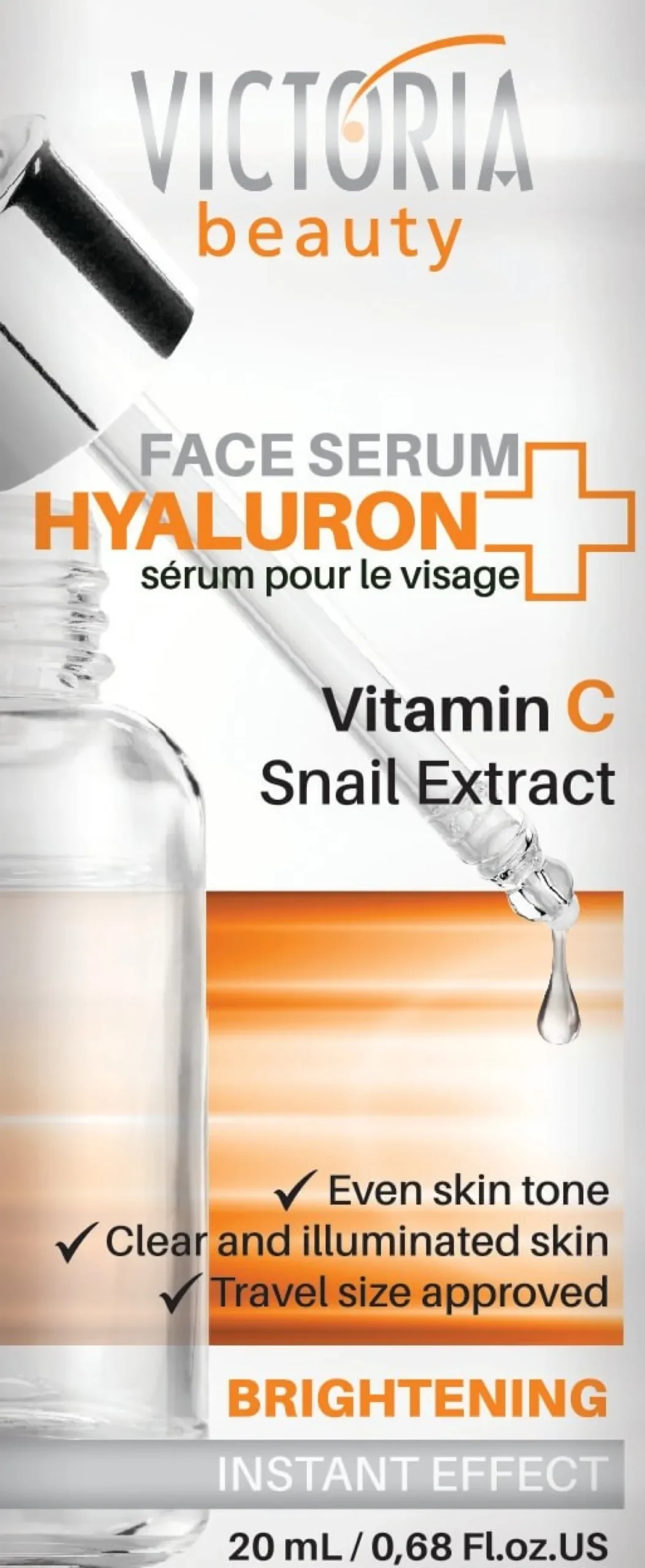 Sérum Facial Iluminador com Ácido Hialurónico e Vitamina C