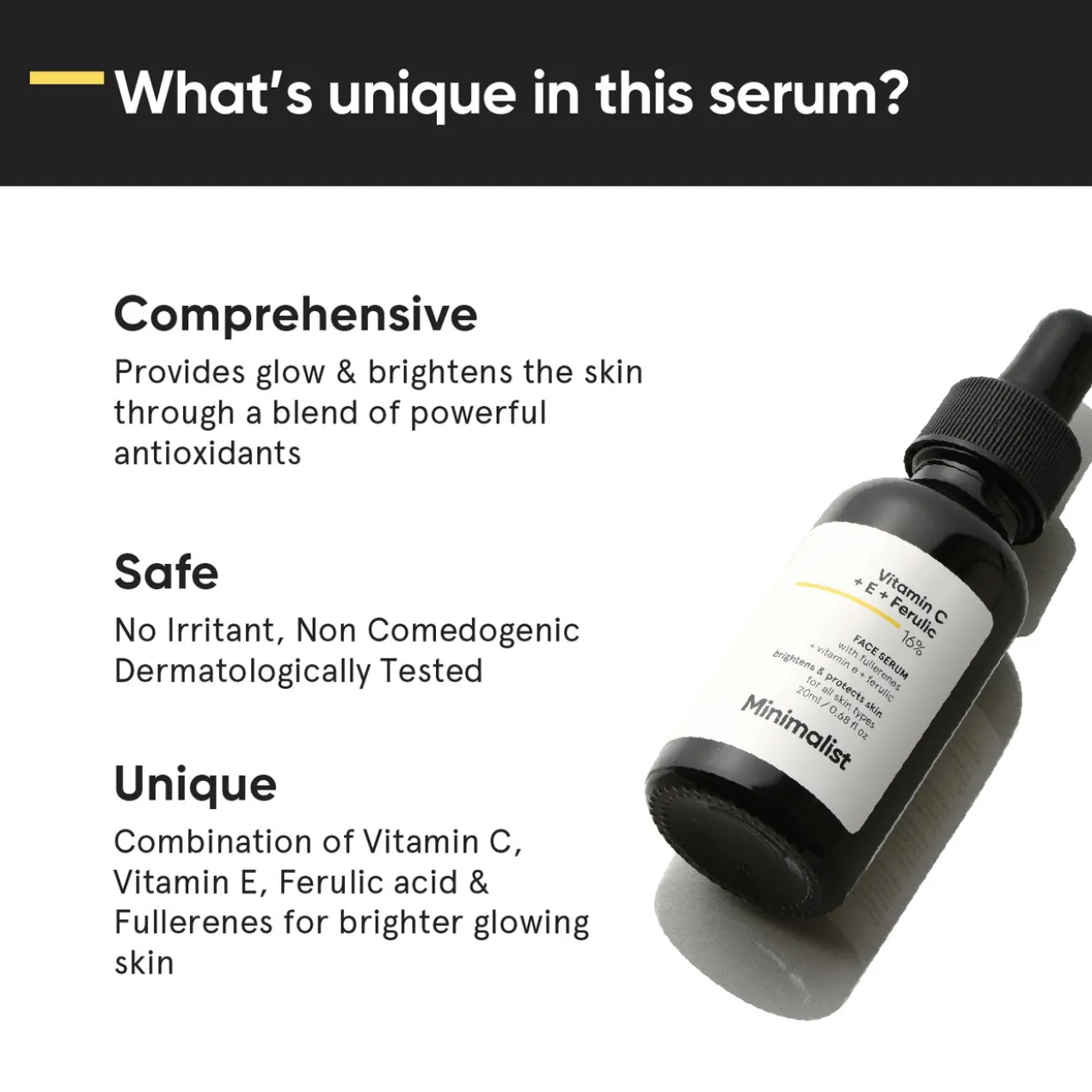 Sérum Facial Vitamin C + E + Ferulic 16%