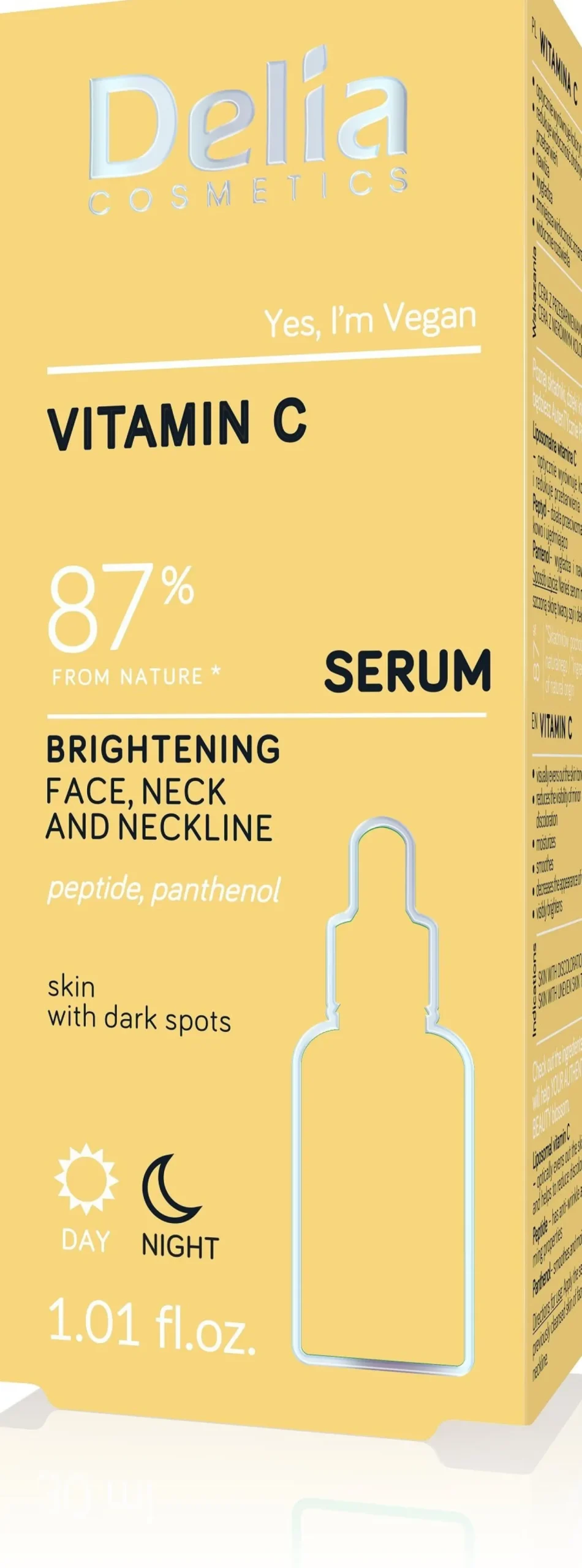 Sérum Iluminador Vitamina C para Rosto, Pescoço e Colo