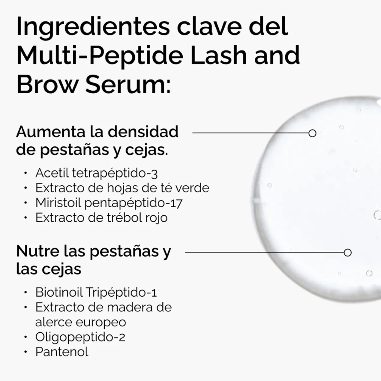 Sérum Multi-Péptidos para Pestanas e Sobrancelhas