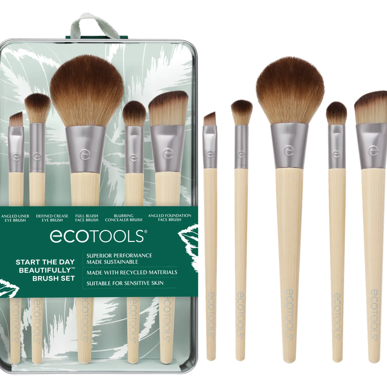 Start The Day Beautifully Kit Set 5 Pincéis