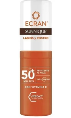 Stick Sunnique Protetor Solar Lábios e Rosto SPF50+