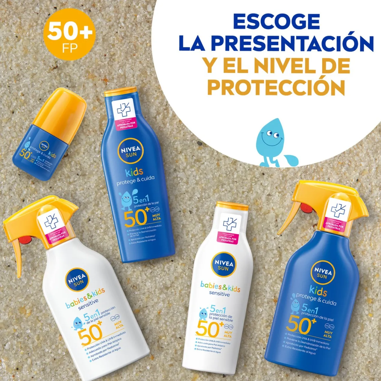 SUN Babies & Kids Sensitive 5 em 1 Spray Solar SPF 50+