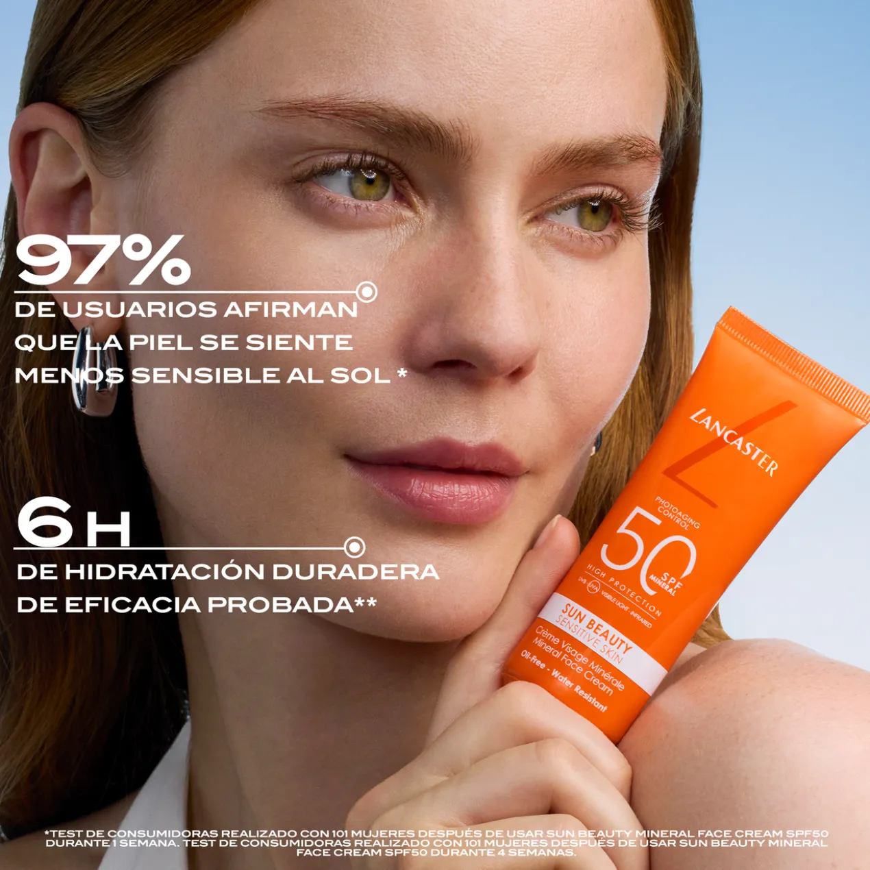 Sun Beauty Sensitive Skin Protetor Facial Mineral SPF 50