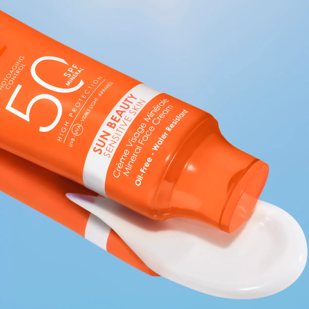 Sun Beauty Sensitive Skin Protetor Facial Mineral SPF 50