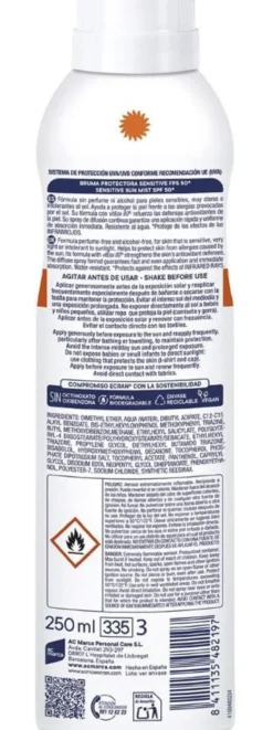 Sunnique Sensitive+ Bruma Protetora com SPF50+