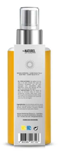Sunny Bliss Body Mist Caramelo e Baunilha