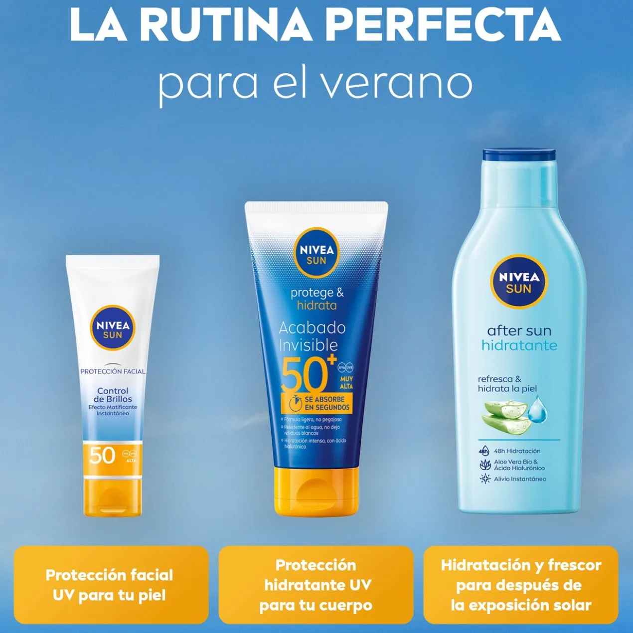 SUN Protege & Hidrata Loção Solar Acabamento Invisível SPF 50+