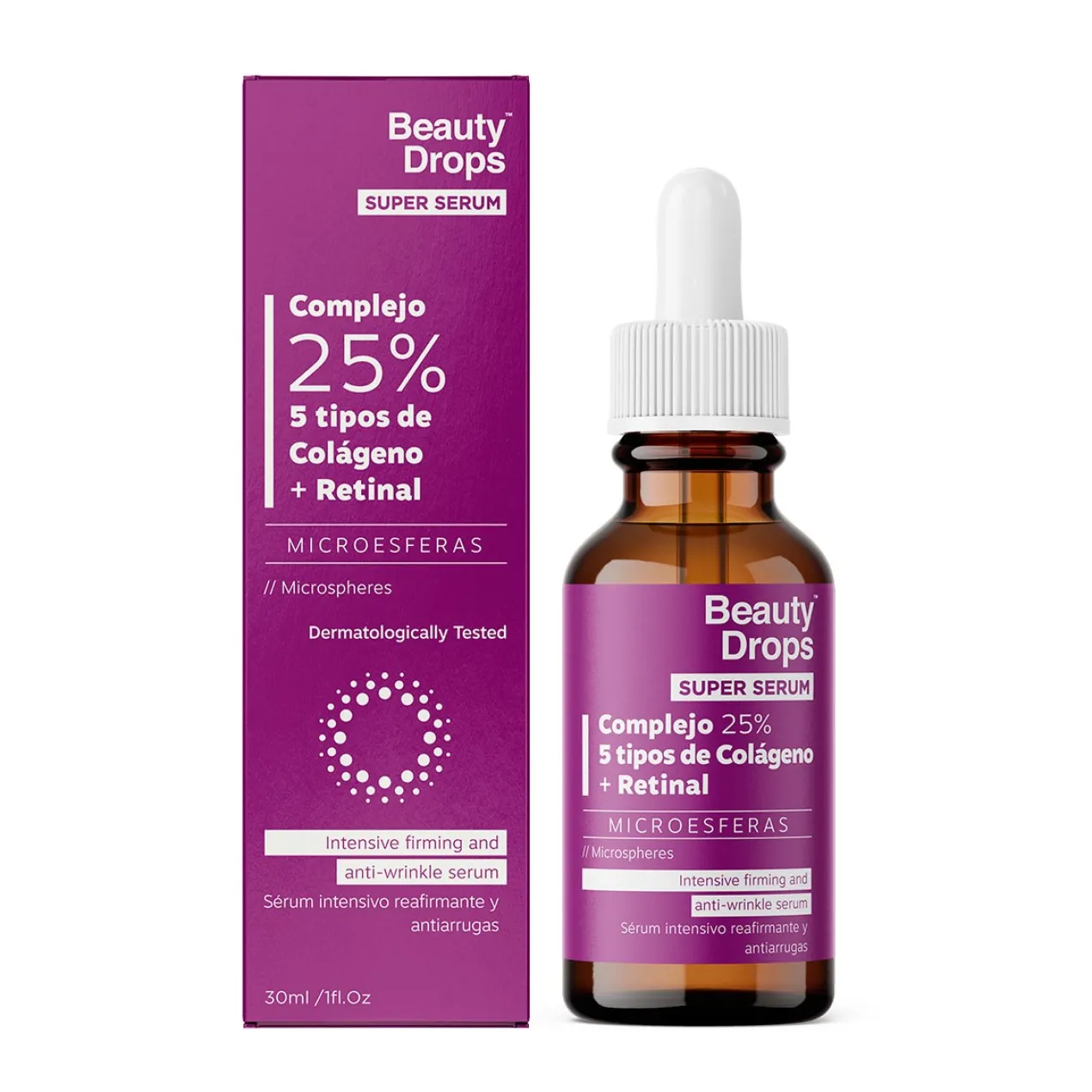 Super Sérum Intensivo Refirmante e Antirrugas com Colagénio + Retinal