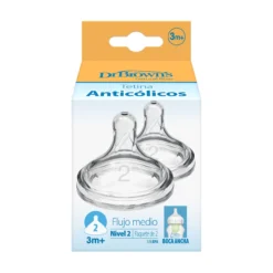 Tetina Options+ Nível 2 Boca Larga +3 Meses