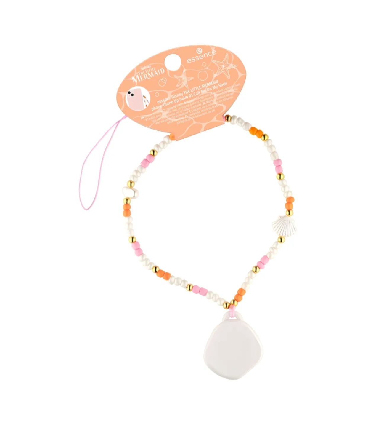 The Little Mermaid Bálsamo labial com charm para o telemóvel