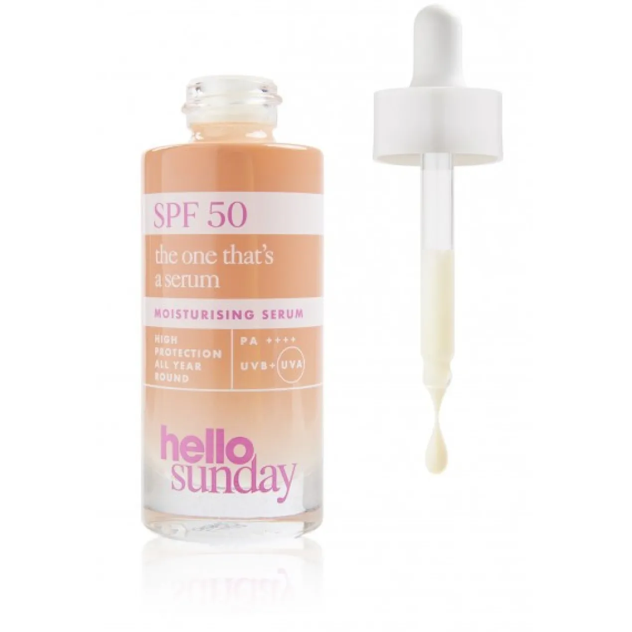 The One That's a Serum SPF 50 com ácido hialurónico e vitamina C