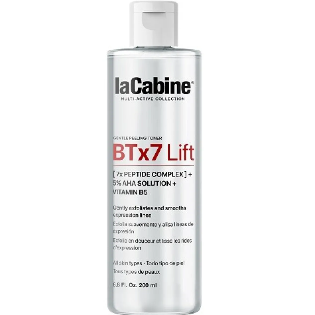 Tónico-Peeling Diário com AHAs e 7 Péptidos BTx7 Lift