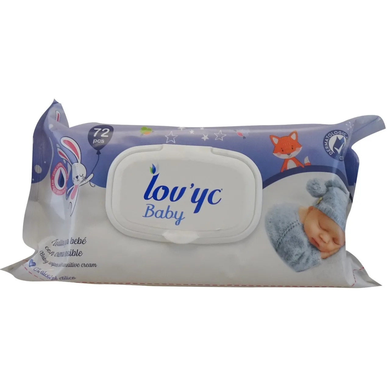 Toalhitas com Creme Sensível
