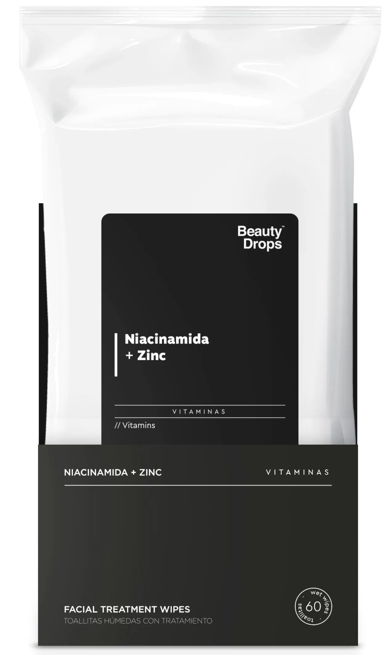 Toalhitas Desmaquilhantes com Niacinamida + Zinco
