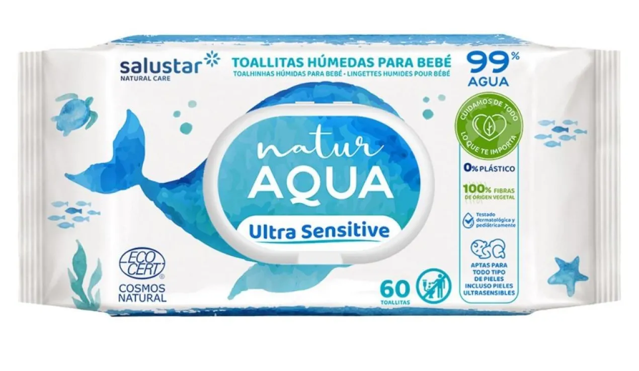 Toalhitas Húmidas para bebé NaturAqua