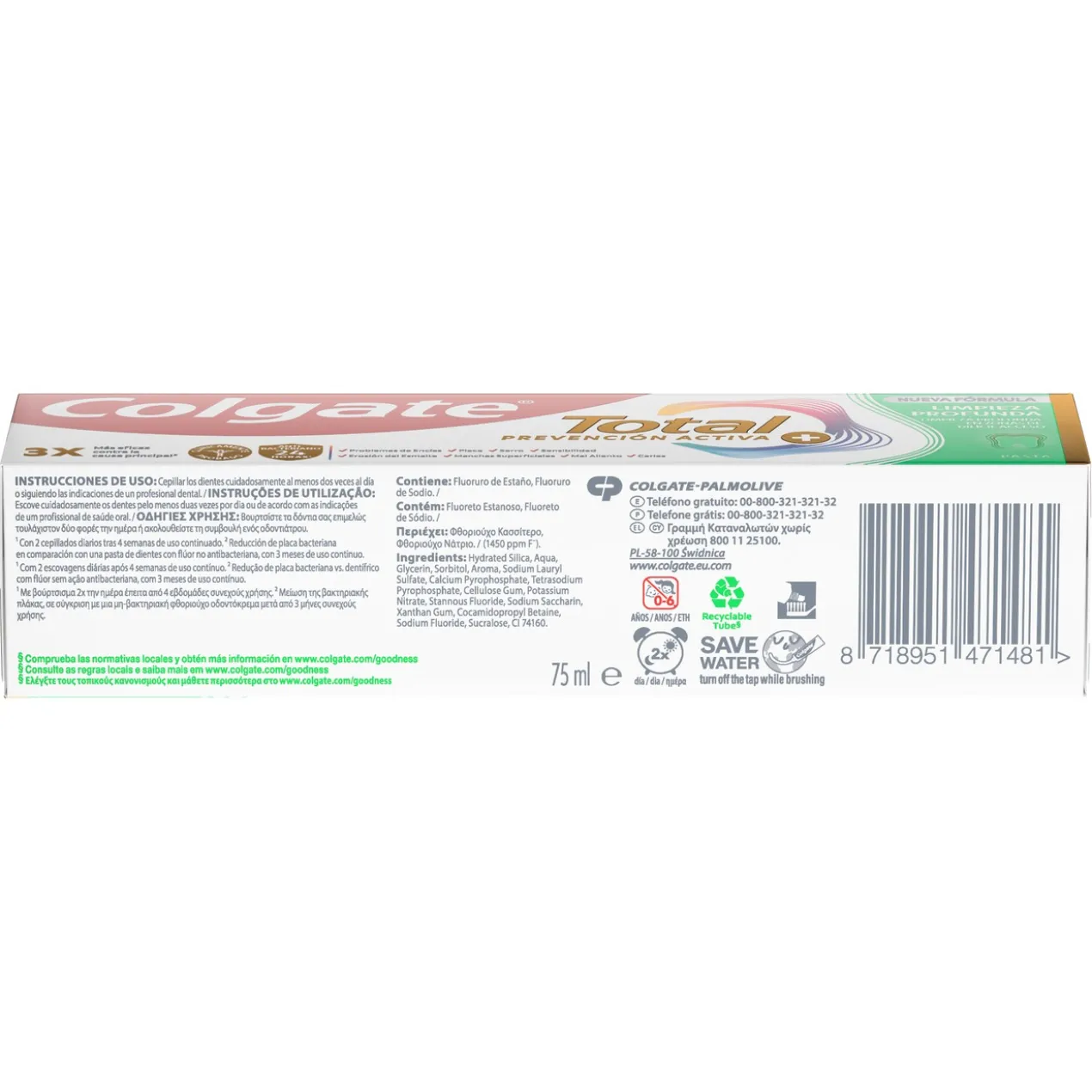 Total Advanced Limpeza Profunda Pasta de Dentes