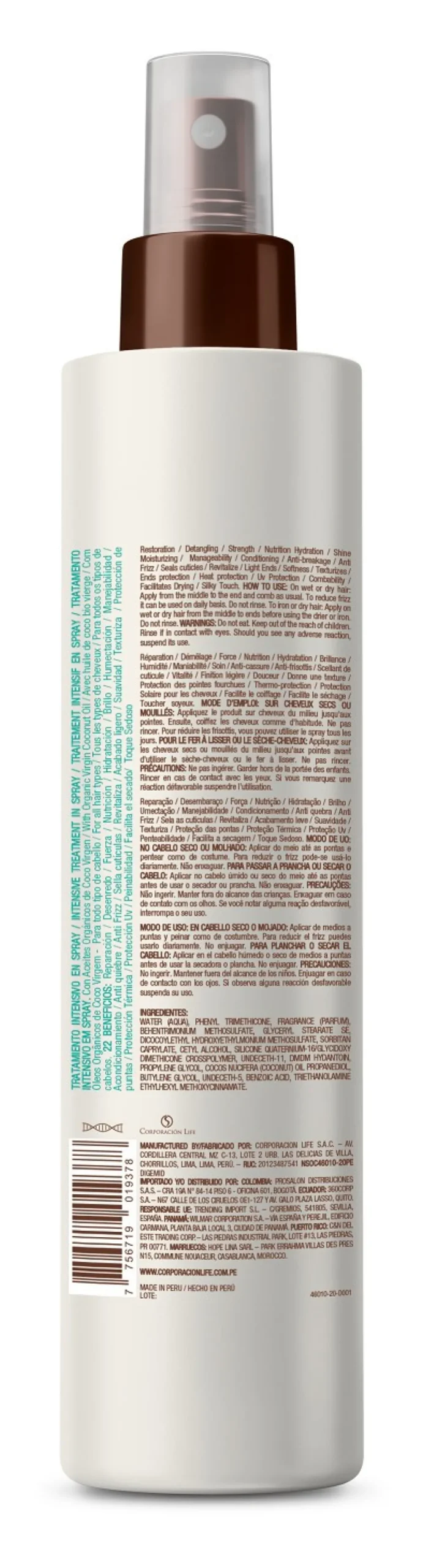 Tratamento Intensivo em Spray All in One Virgin Coconut