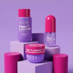 Travel Set Pink Flamingo Body Mist + Shower Gel + Body Butter