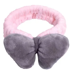 Turbante com laço castanho