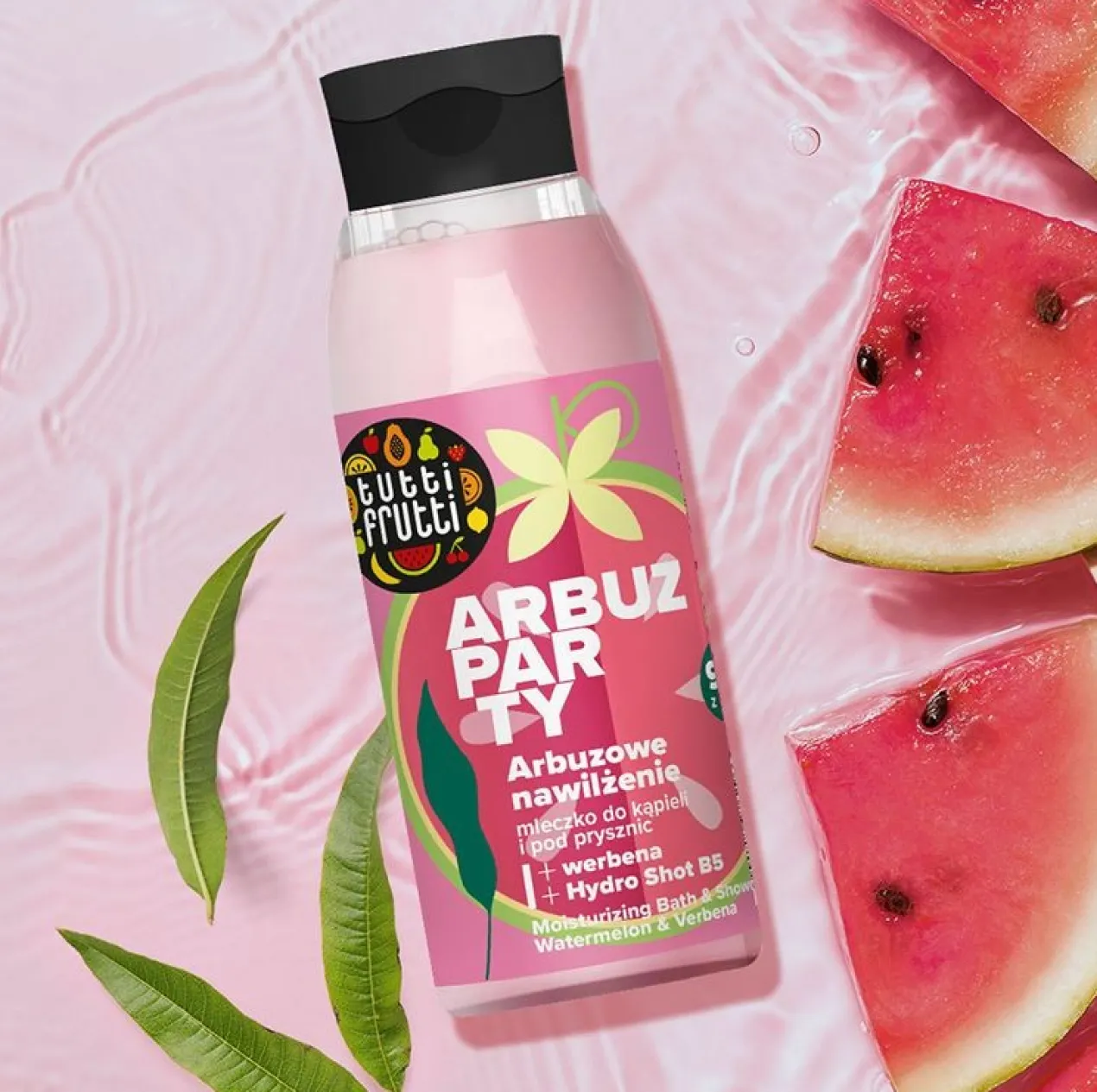 Tutti Frutti Leite Hidratante para Banho Melancia e Verbena + Hydro Shot B5
