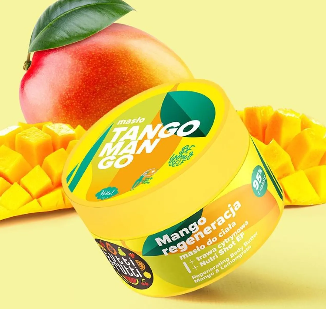 Tutti Frutti Manteiga Corporal Regeneradora com Manga e Erva Limão + Nutri Shot EF