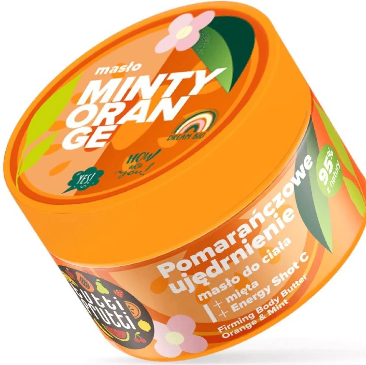 Tutti Frutti Manteiga corporal reafirmante com laranja e menta + dose energética C