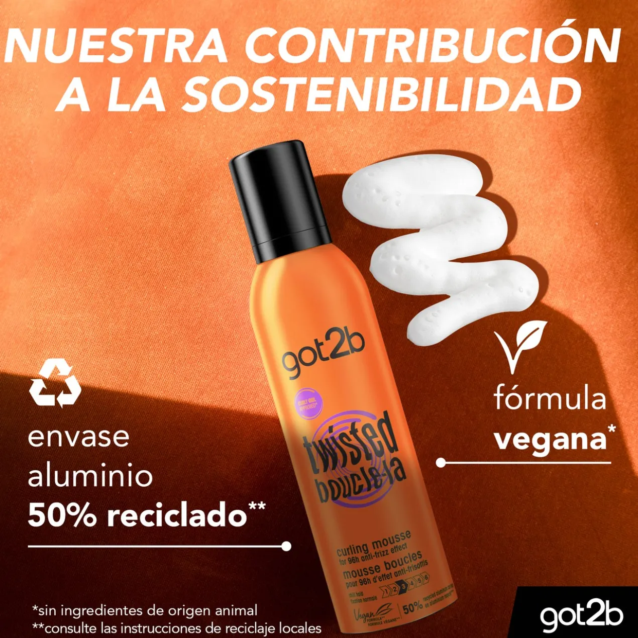 Twisted Curling Mousse Espuma Caracóis Perfeitos
