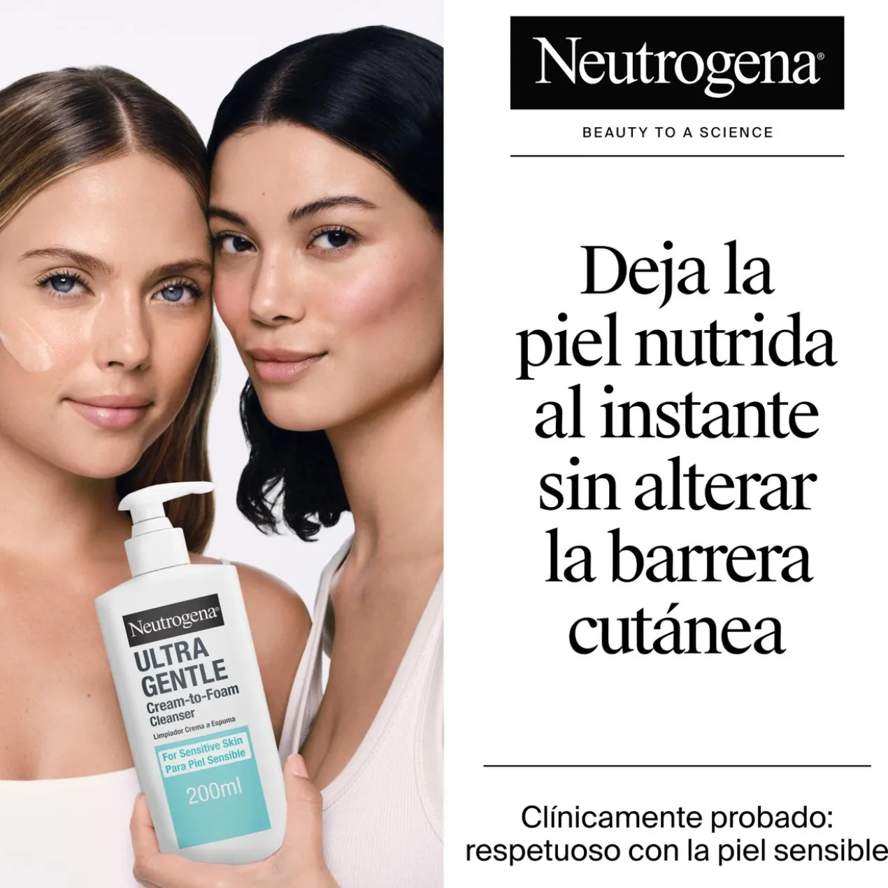Ultra Gentle Gel Limpador Facial Creme em Espuma